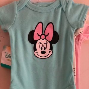 3 piece Minnie Mouse onesies
